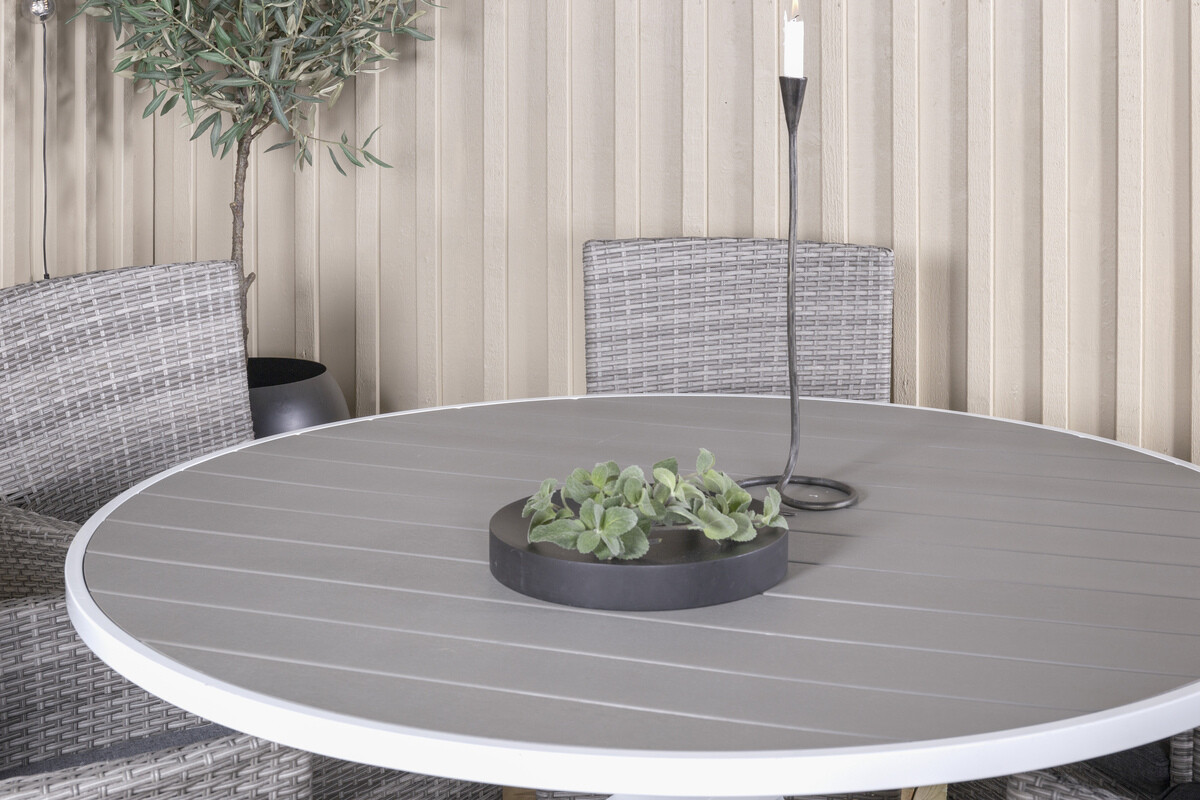 Komplet mize in stolov Dallas 3018 (Siva)