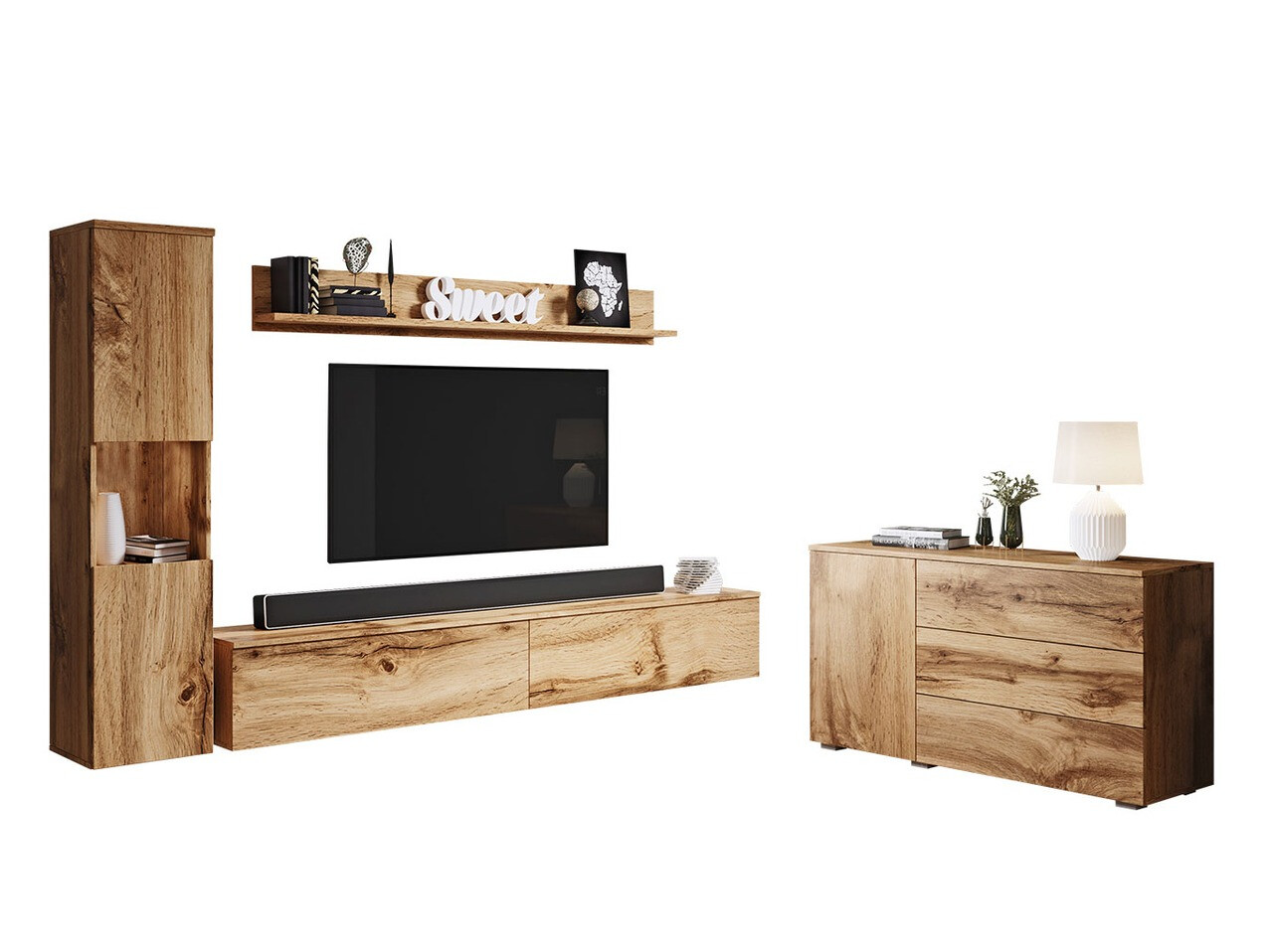 Dnevni prostor Sarasota 132 (Wotan hrast)