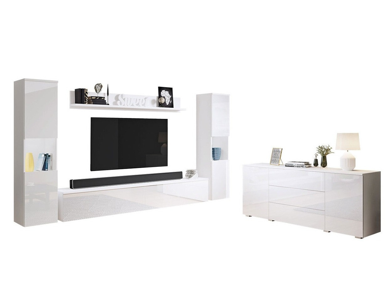 Dnevni prostor Sarasota 133 (Bela + Sijaj bela)