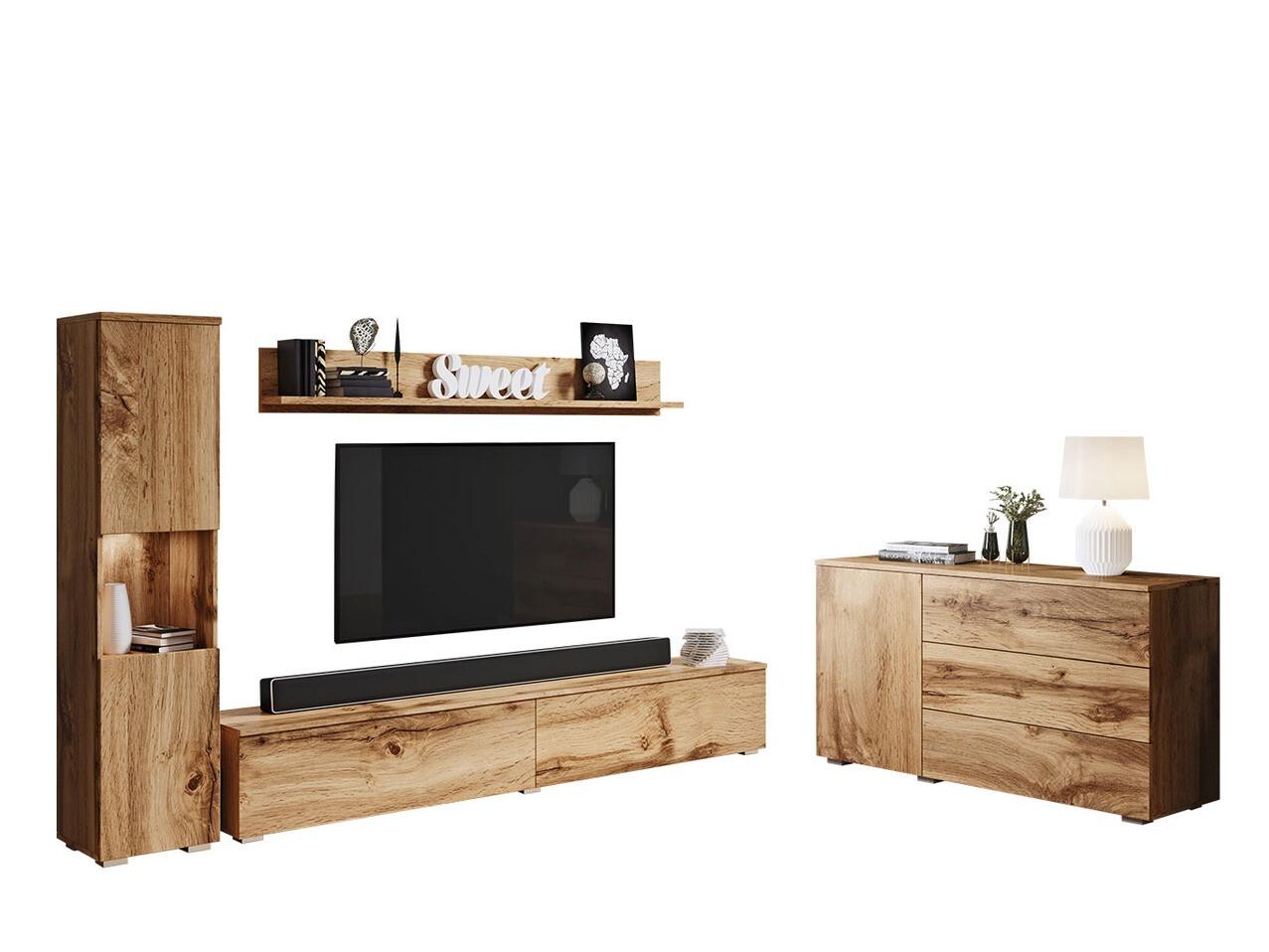 Komplet za dnevno sobo Sarasota 132 (Wotan hrast)