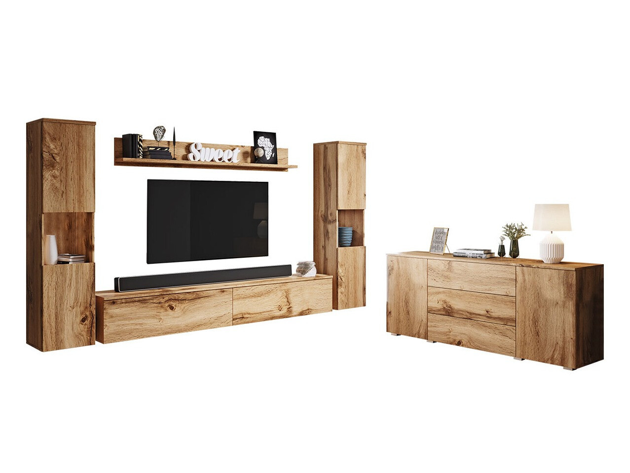 Komplet za dnevno sobo Sarasota 133 (Wotan hrast)