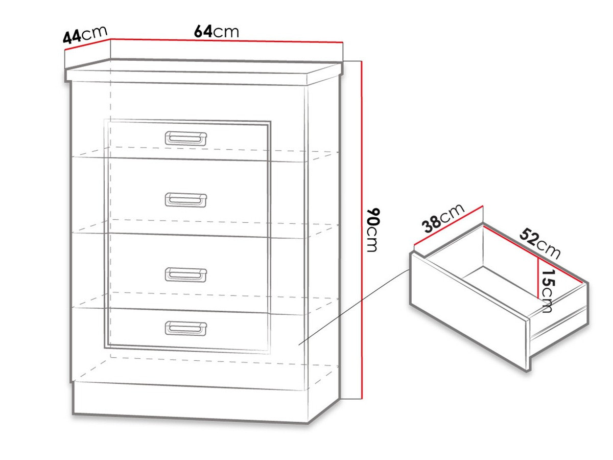 Komoda Lircava 103 (Hrast lefkas)