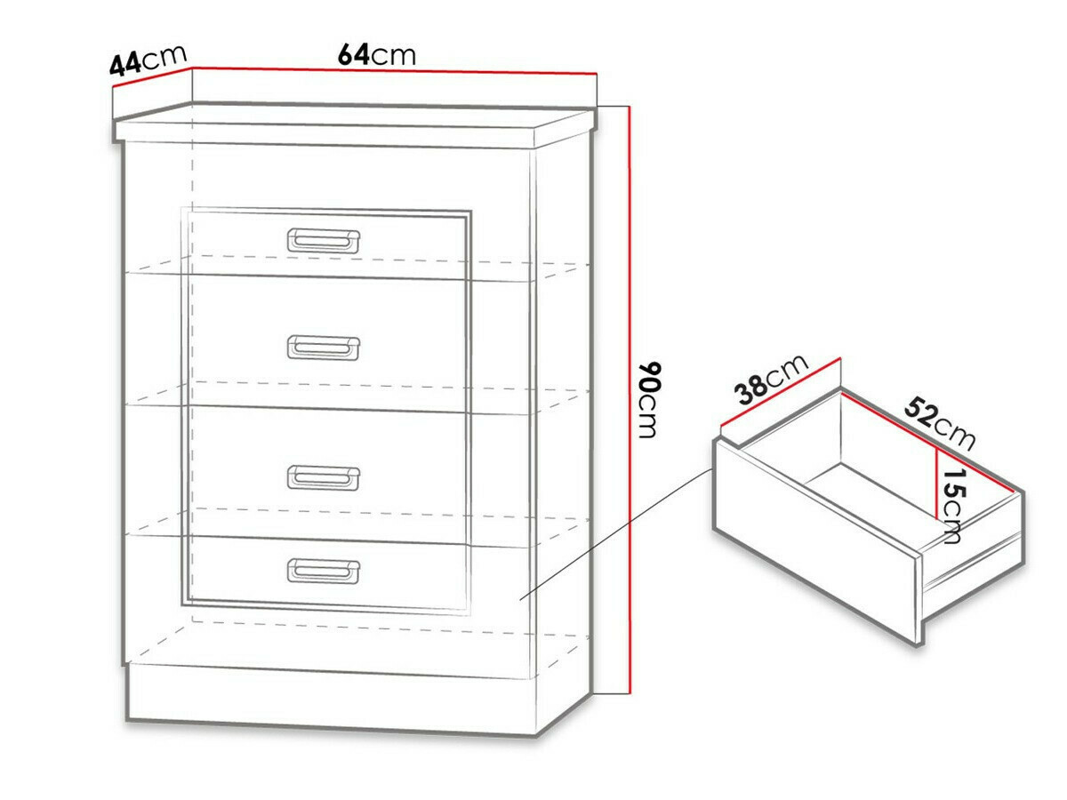 Komoda Lircava 103 (Stari hrast)