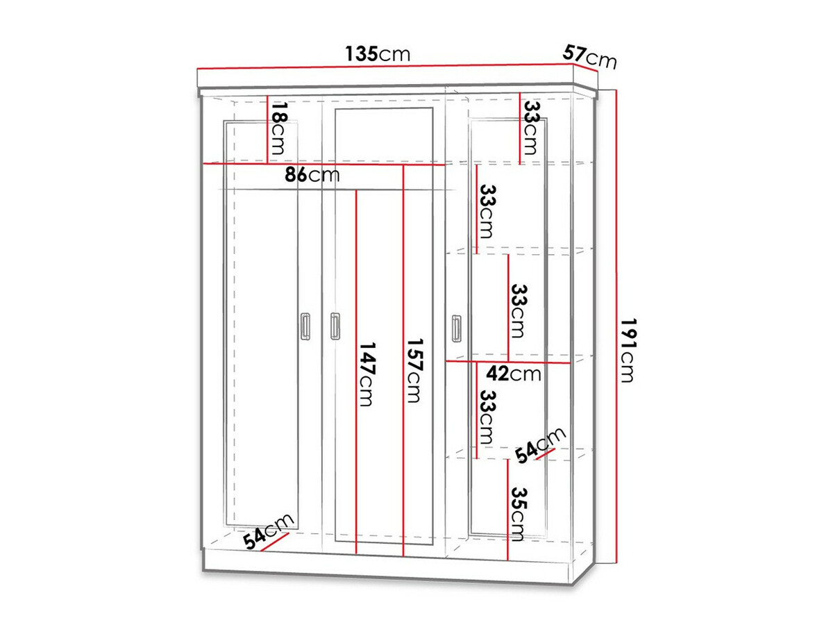 Garderobna omara Lircava 112 (Hrast lefkas)