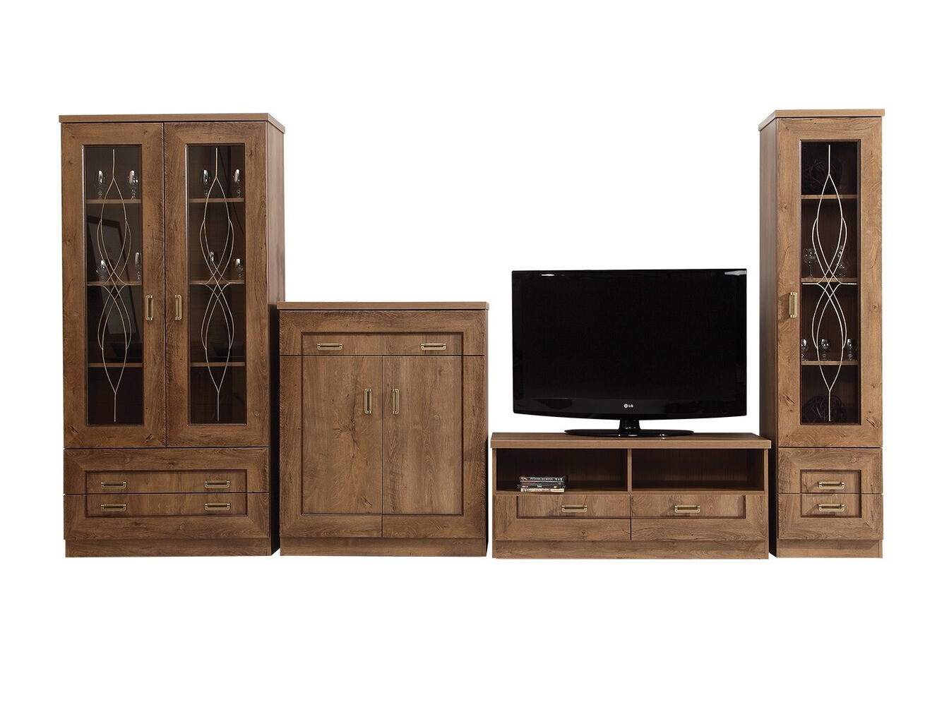 Komplet za dnevno sobo Lircava 119 (Hrast lefkas)