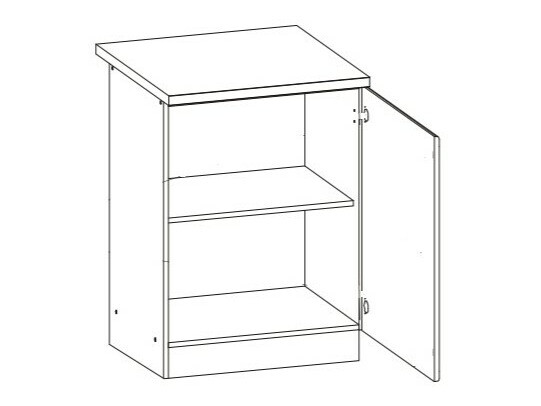 Modularna omarica z vrati Eli Light 100