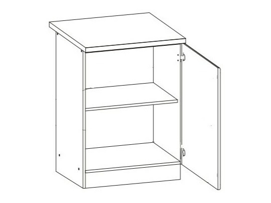 Modularna omarica z vrati Eli Light 103