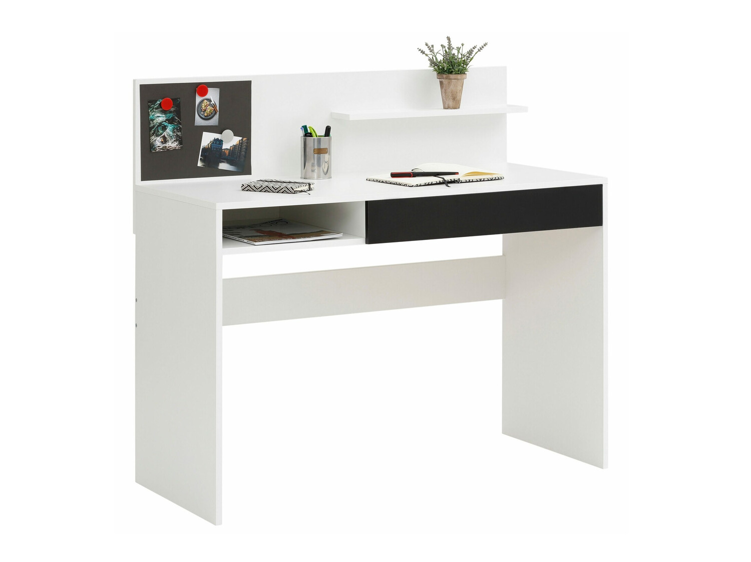 Pisalna miza Denton 301 (Bela + Črna)