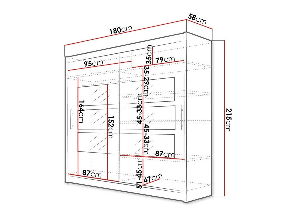 Garderobna omara Closico Pallor III (Bela)