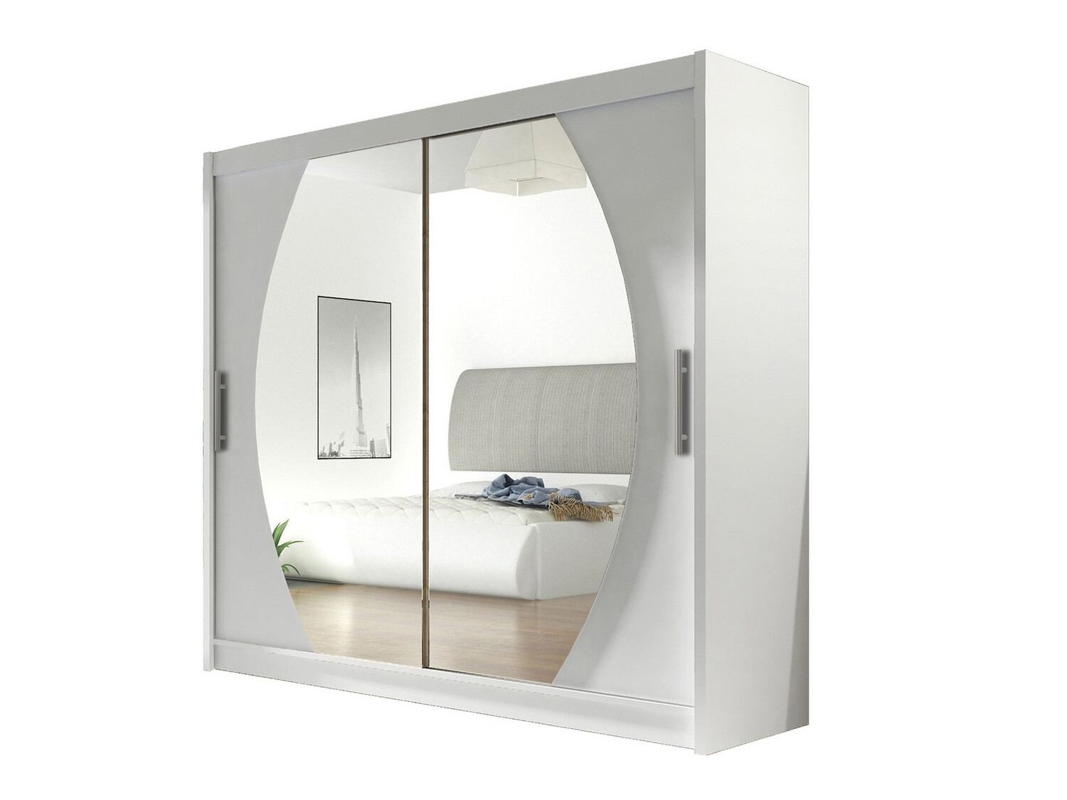 Garderobna omara Closico Pallor IV (Bela)