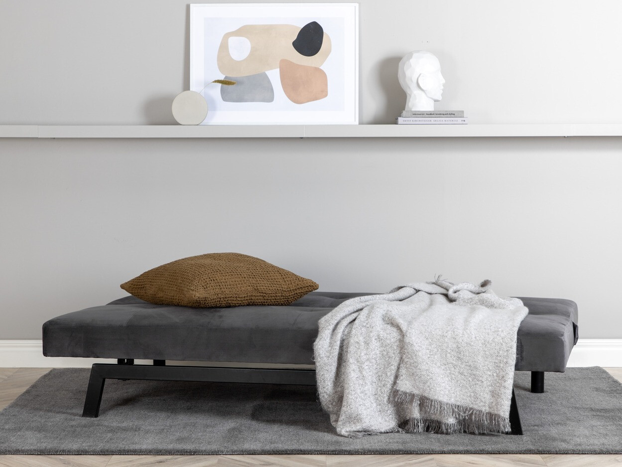 Kavč z ležiščem Dallas 1710 (Temno siva)