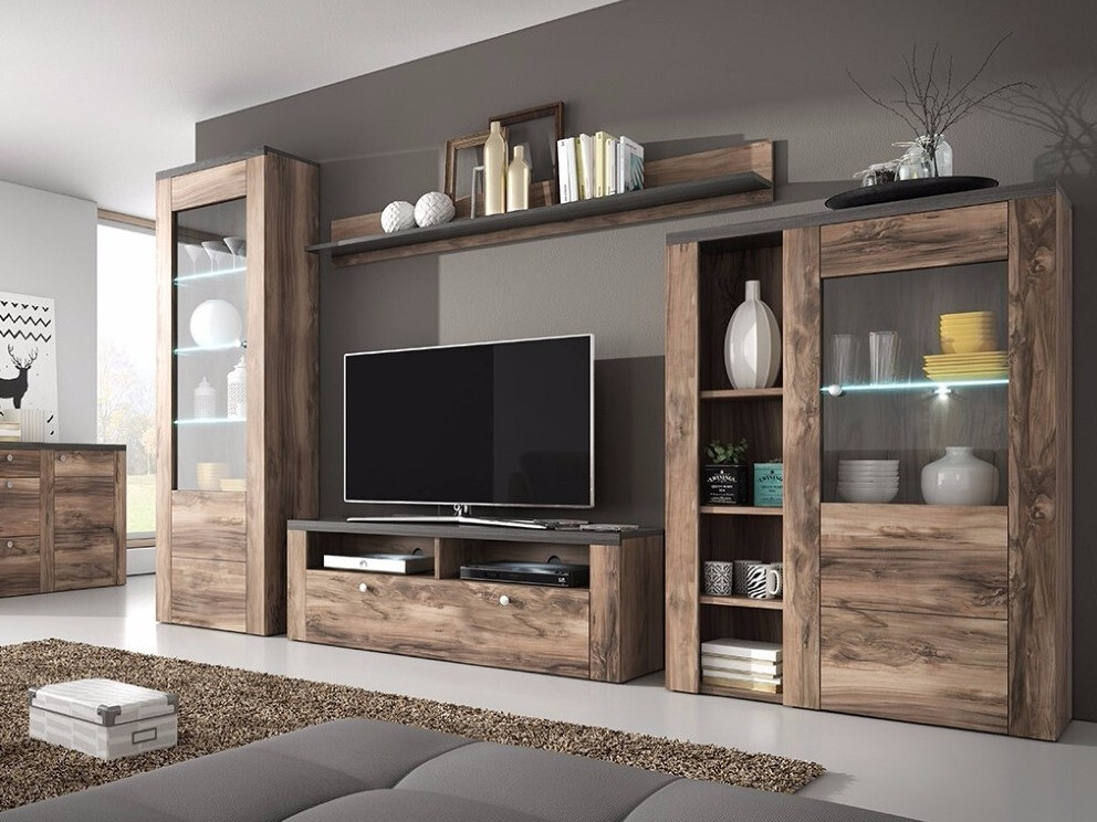 Komplet za dnevno sobo Salelbo 100 (Oreh)