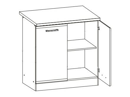 Modularna omarica z vrati Eli Dark 105