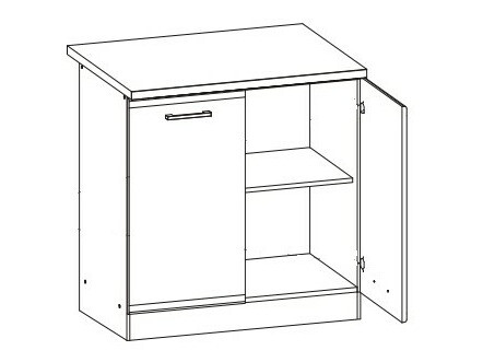 Modularna omarica z vrati Eli Light 106