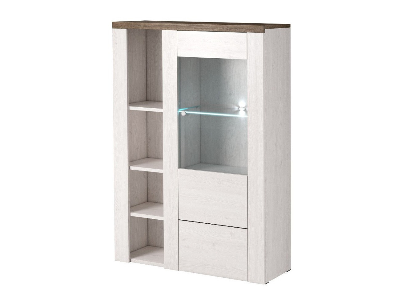 Regal Salelbo 104 (Svetel sibirski macesen + Tartuf hrast)