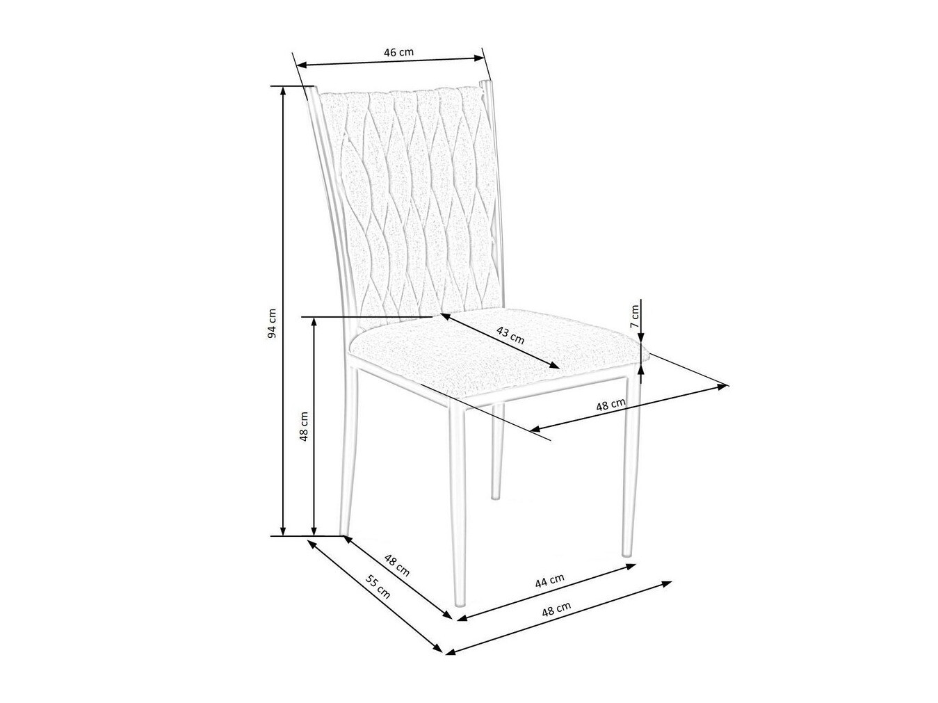 Stol Houston 1139 (Siva + Zlata)