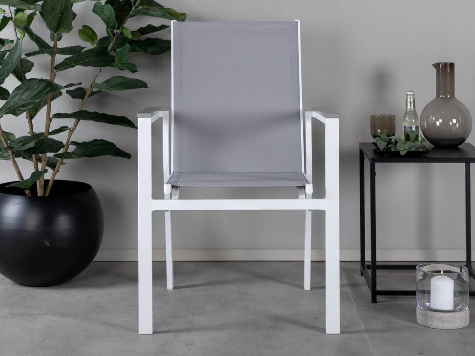 Vrtni stol Dallas 2775 (Bela + Siva)