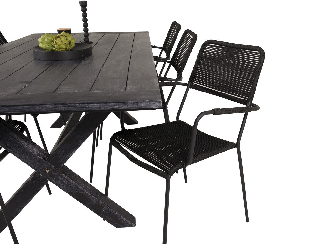 Komplet mize in stolov Dallas 2872