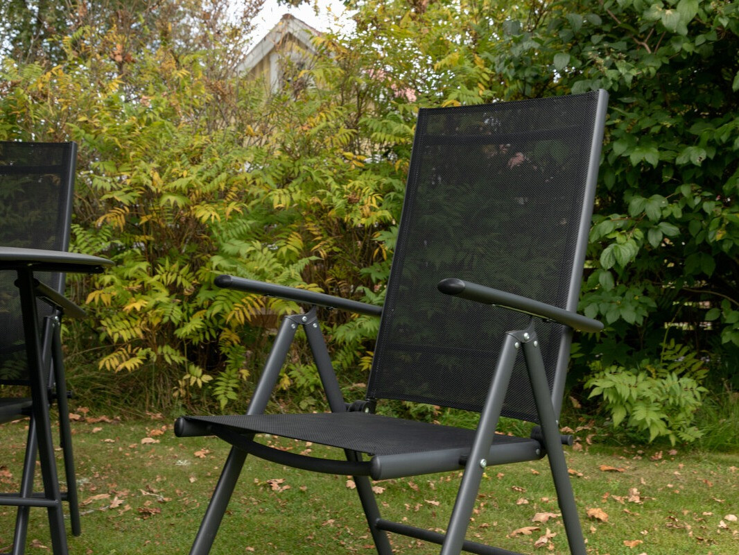 Komplet mize in stolov Dallas 3079 (Črna) 2051-408