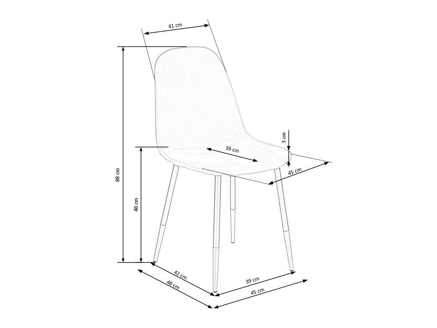 Stol Houston 743 (Siva)