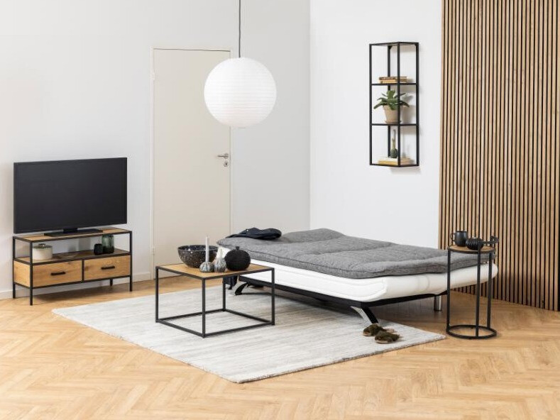 Kavč z ležiščem Norsica 228 (Bela + Svetlo siva)