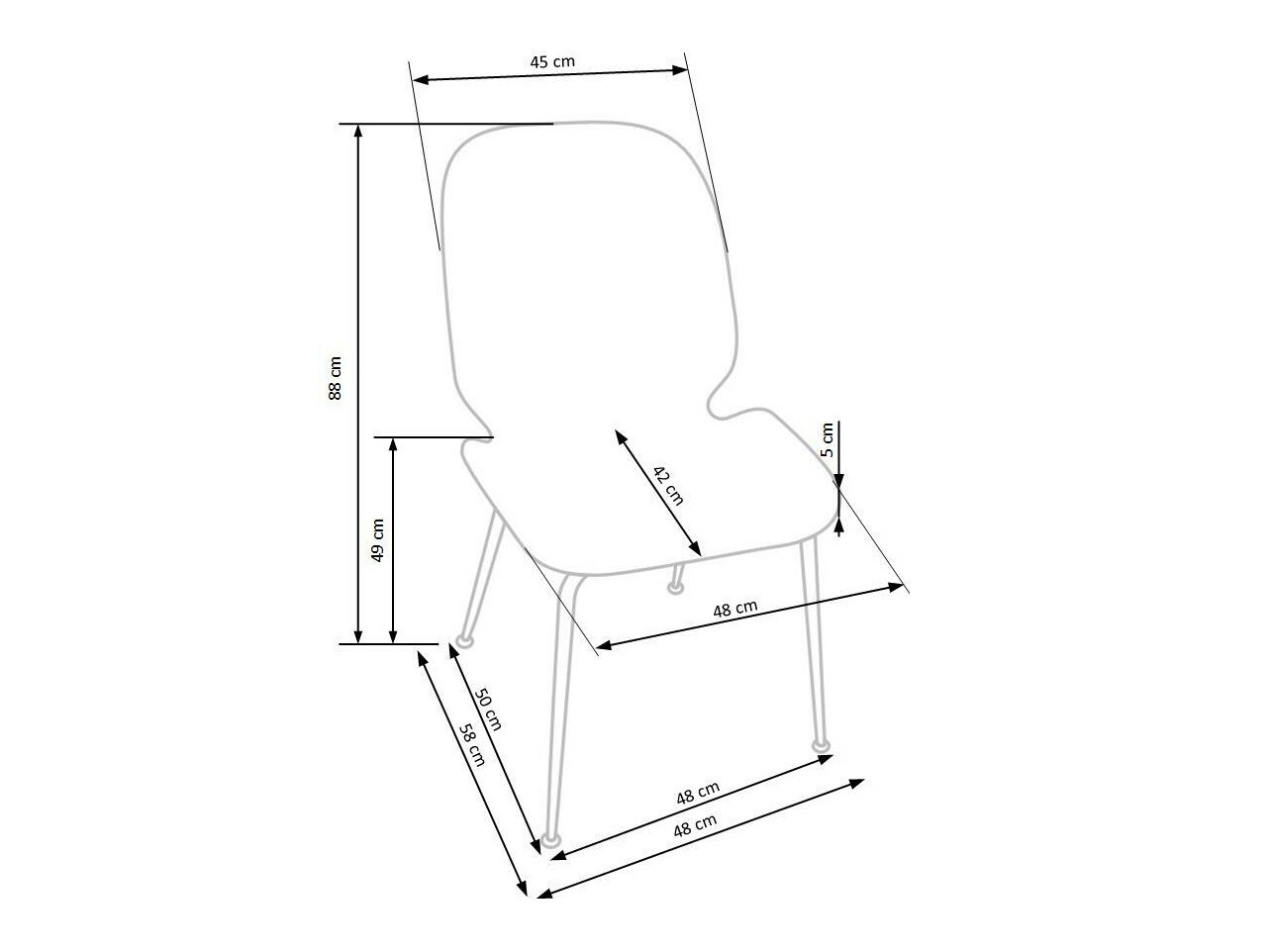 Stol Houston 900 (Siva + Zlata)