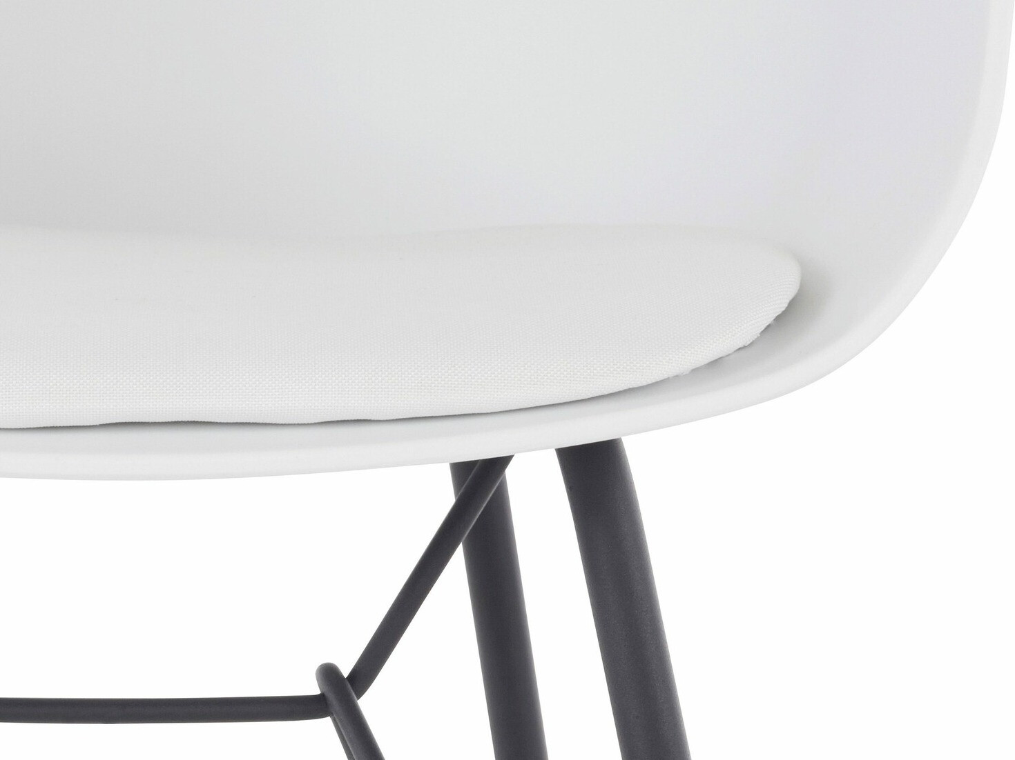 Komplet stolov Denton 317 (Bela + Črna)