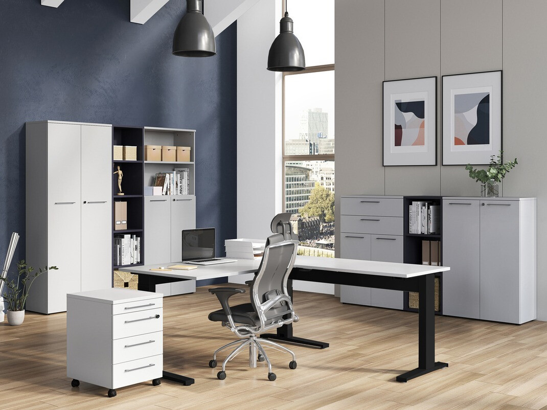 Komoda Eliromo 103 (Svetlo siva)