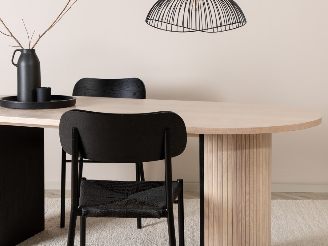 Miza Dallas 1712 (Svetel les + Črna)