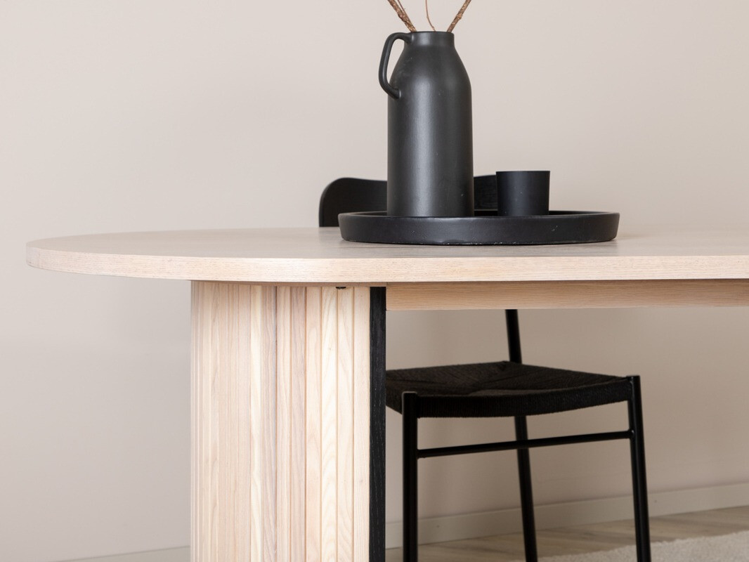 Miza Dallas 1712 (Svetel les + Črna)