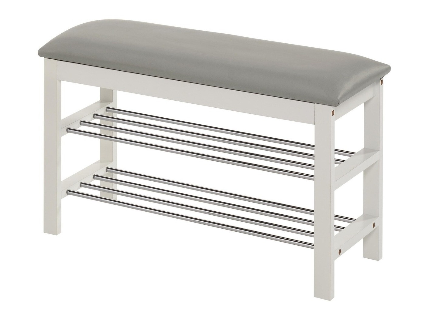 Regal za čevlje Houston 967 (Bela + Siva)