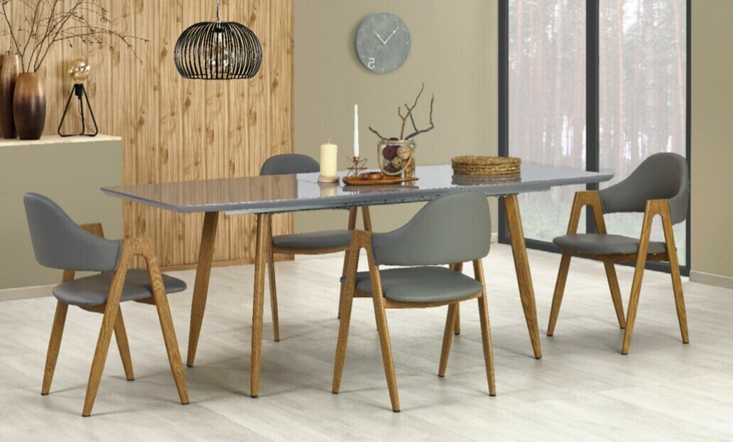 Stol Houston 561 (Siva + hrast)