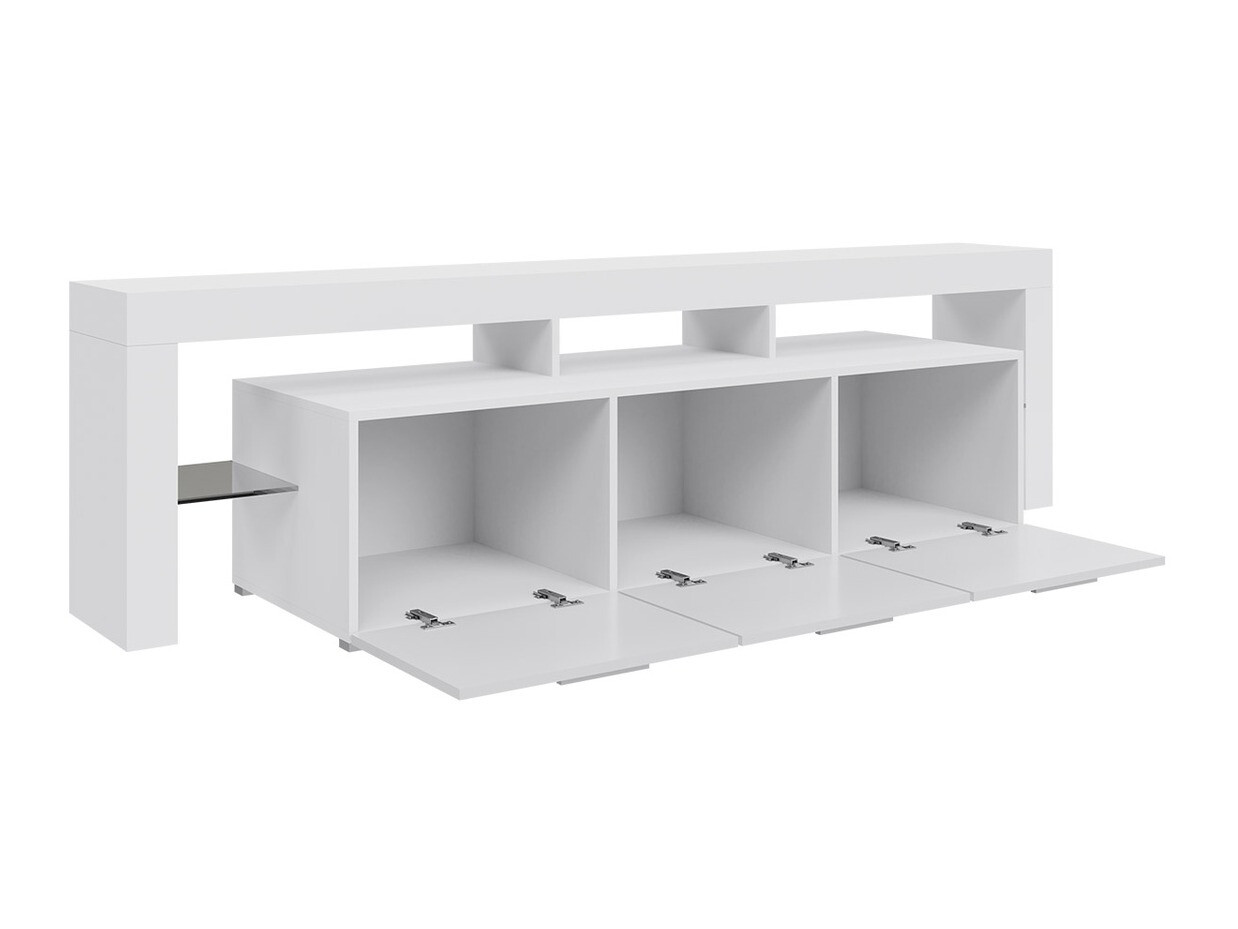 TV-omarica Arbor (Bela + Sijaj črna)