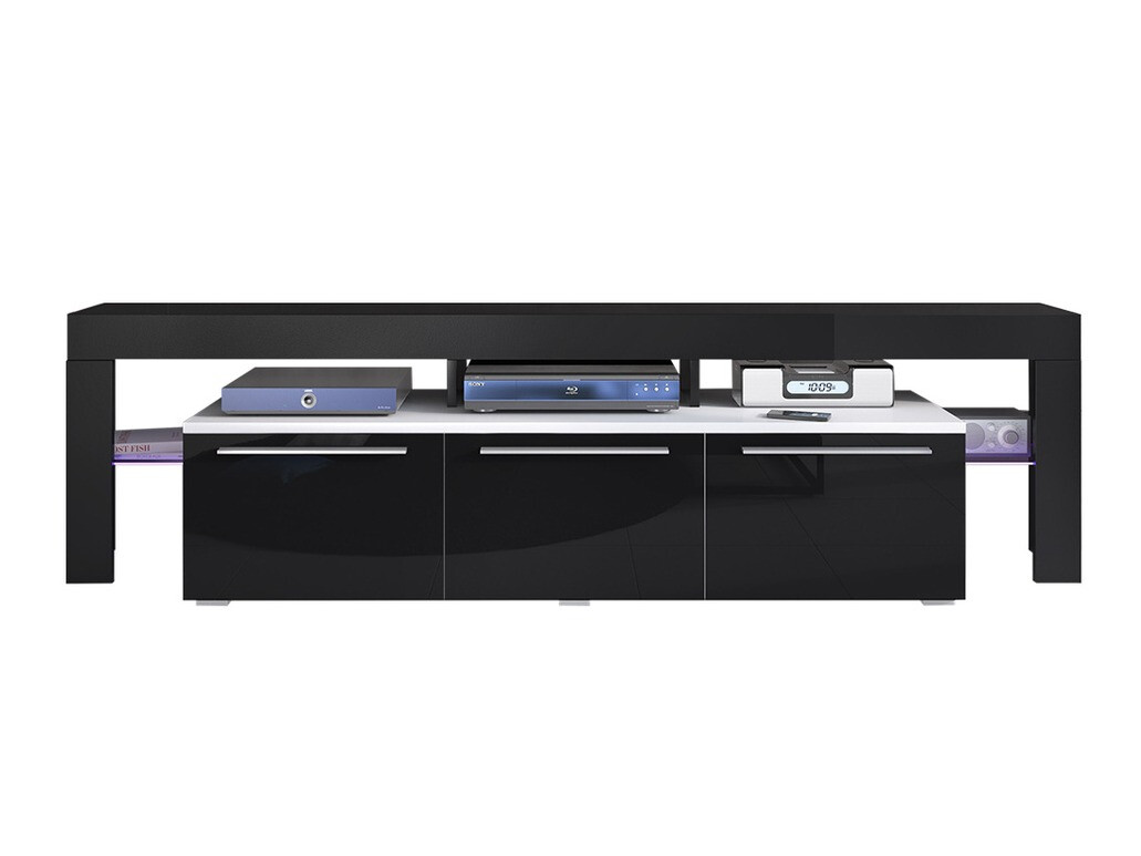 TV-omarica Nashville 103 (Bela + Sijaj črna)