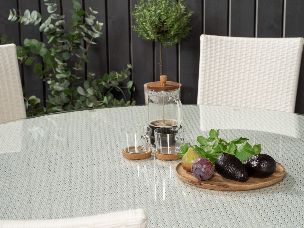 Komplet mize in stolov Dallas 2191 (Bela)