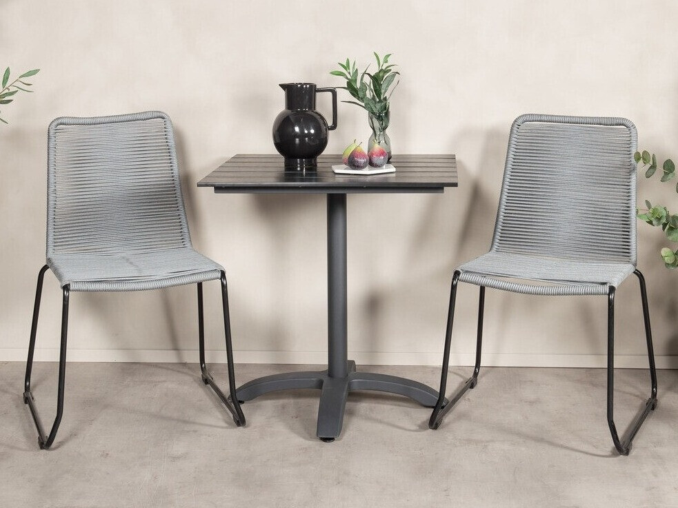 Komplet za balkon Dallas 2184 (Siva + Črna)