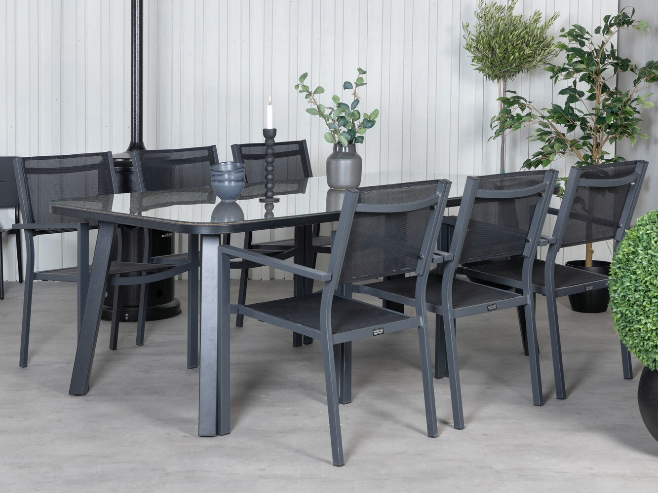 Komplet mize in stolov Dallas 760