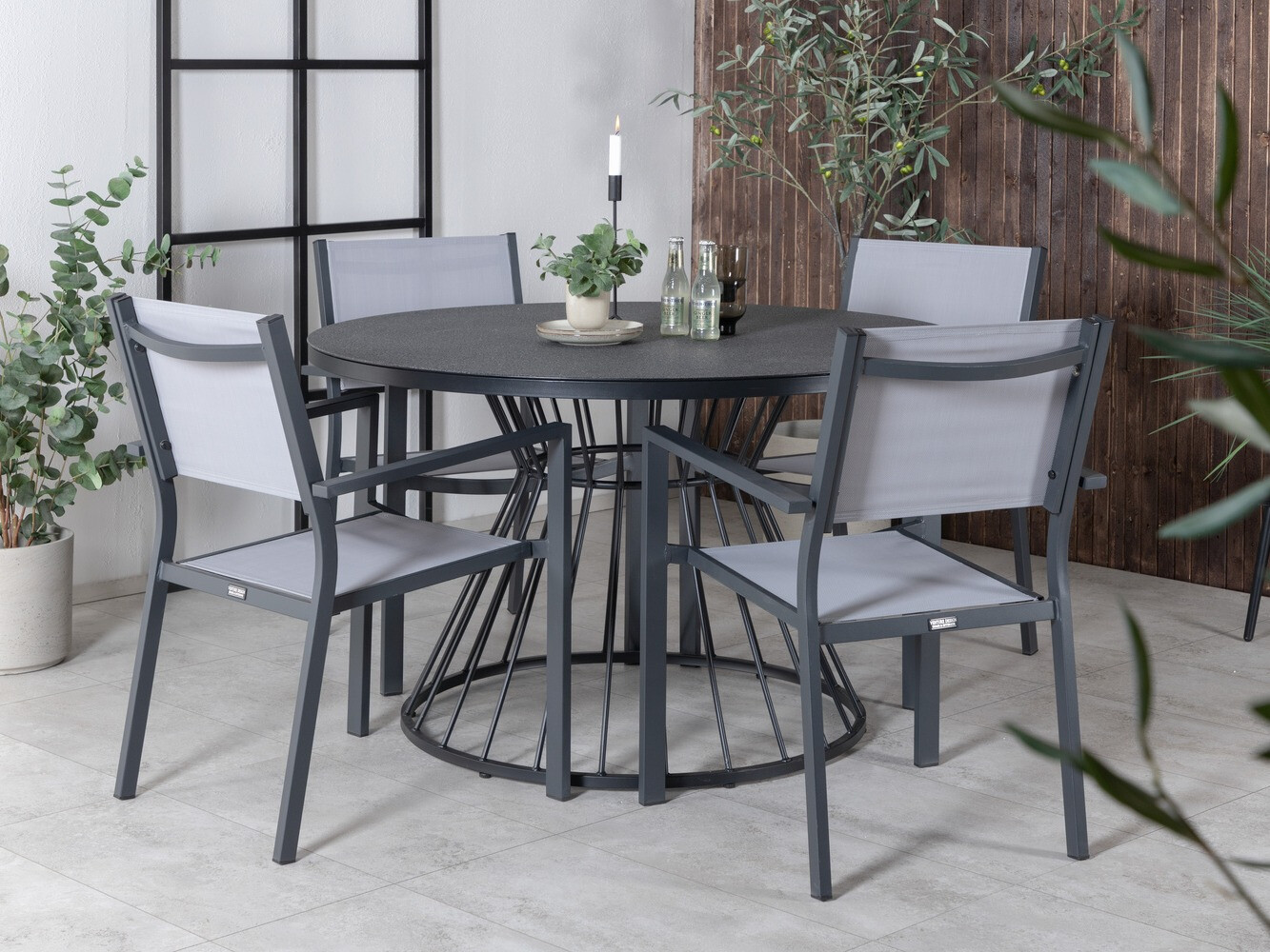 Vrtni stol Dallas 746 (Črna)