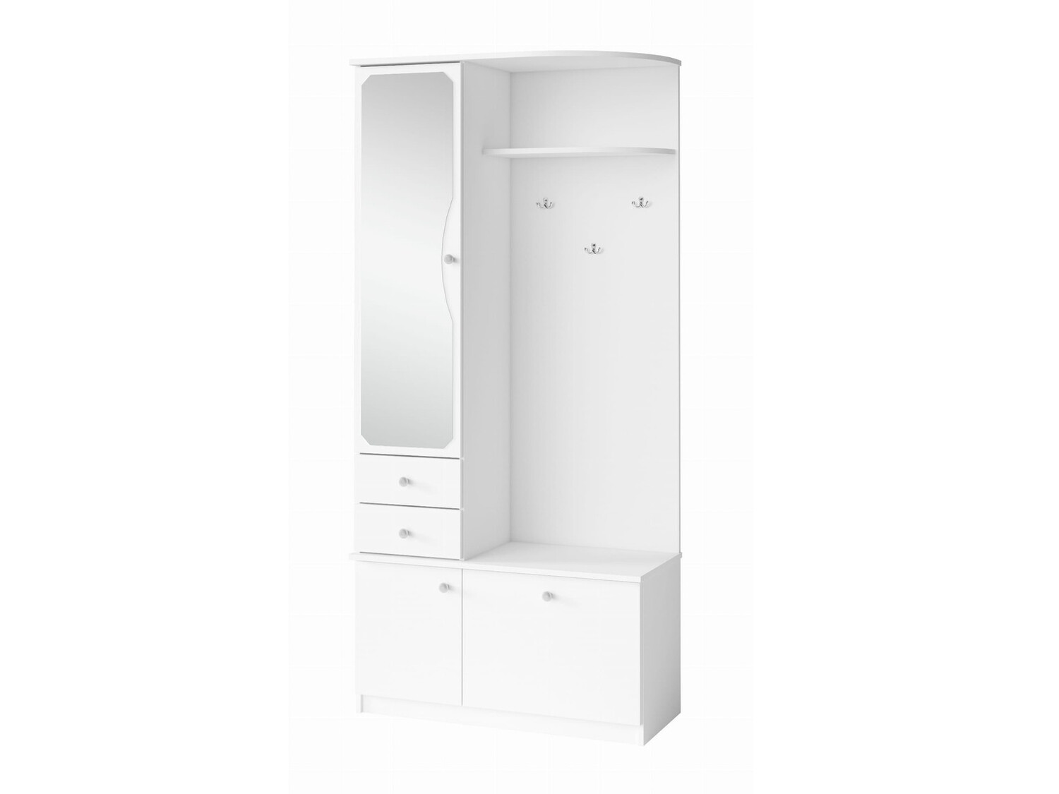 Komplet za predsobo Murrieta 116 (Bela)