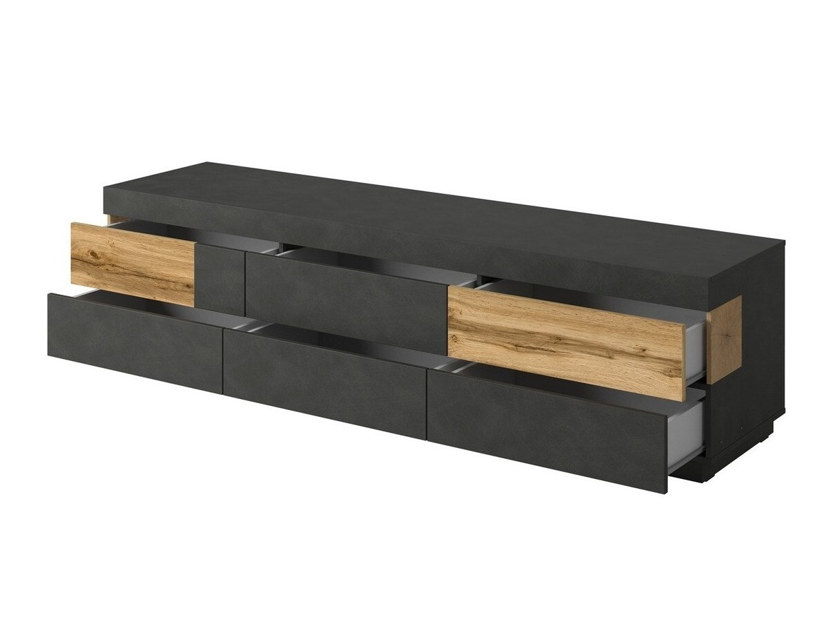 Dnevni prostor Livlore 109 (Matera siva + Wotan hrast)