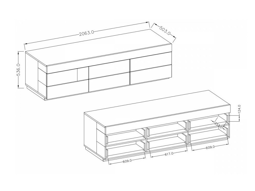 Dnevni prostor Livlore 109 (Matera siva + Wotan hrast)