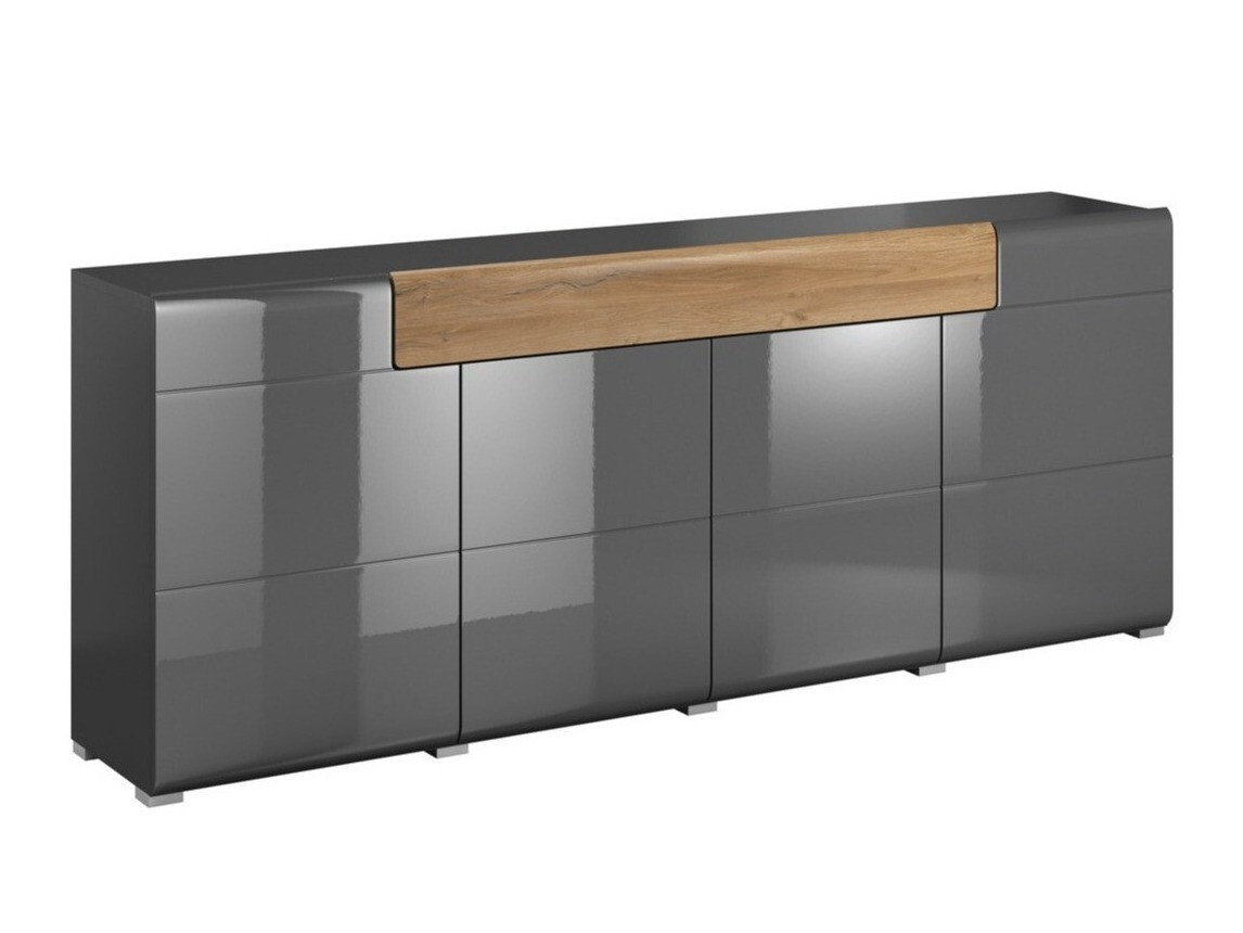 Komoda Torsone 102 (Antracit + Gloss antracit + Hrast Grandson)