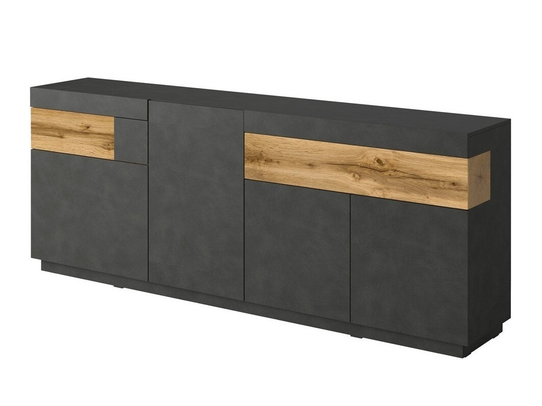 Komoda Livlore 101 (Matera siva + Wotan hrast)