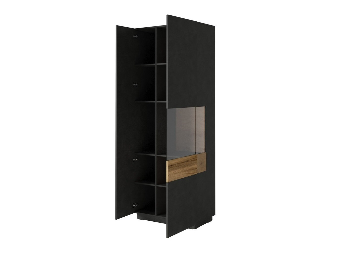 Komplet za dnevno sobo Livlore 108 (Matera siva + Wotan hrast)