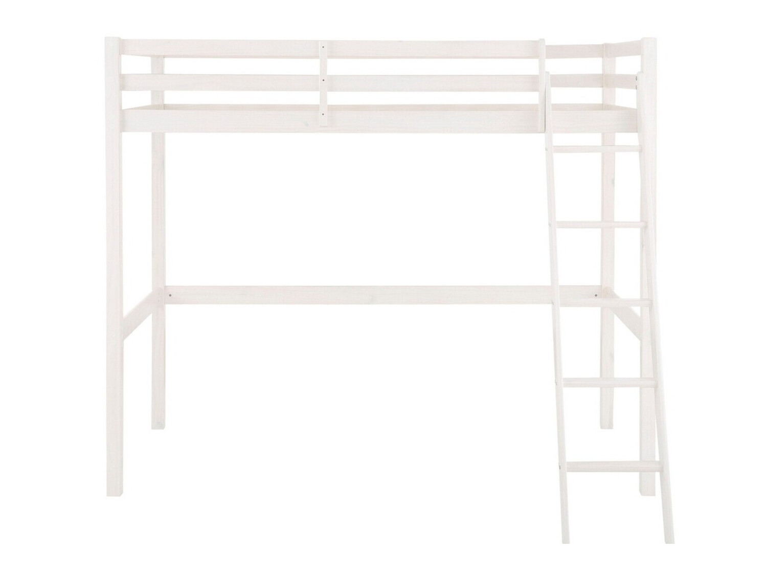 Visoka postelja Ruvfiva 105 (Bela)