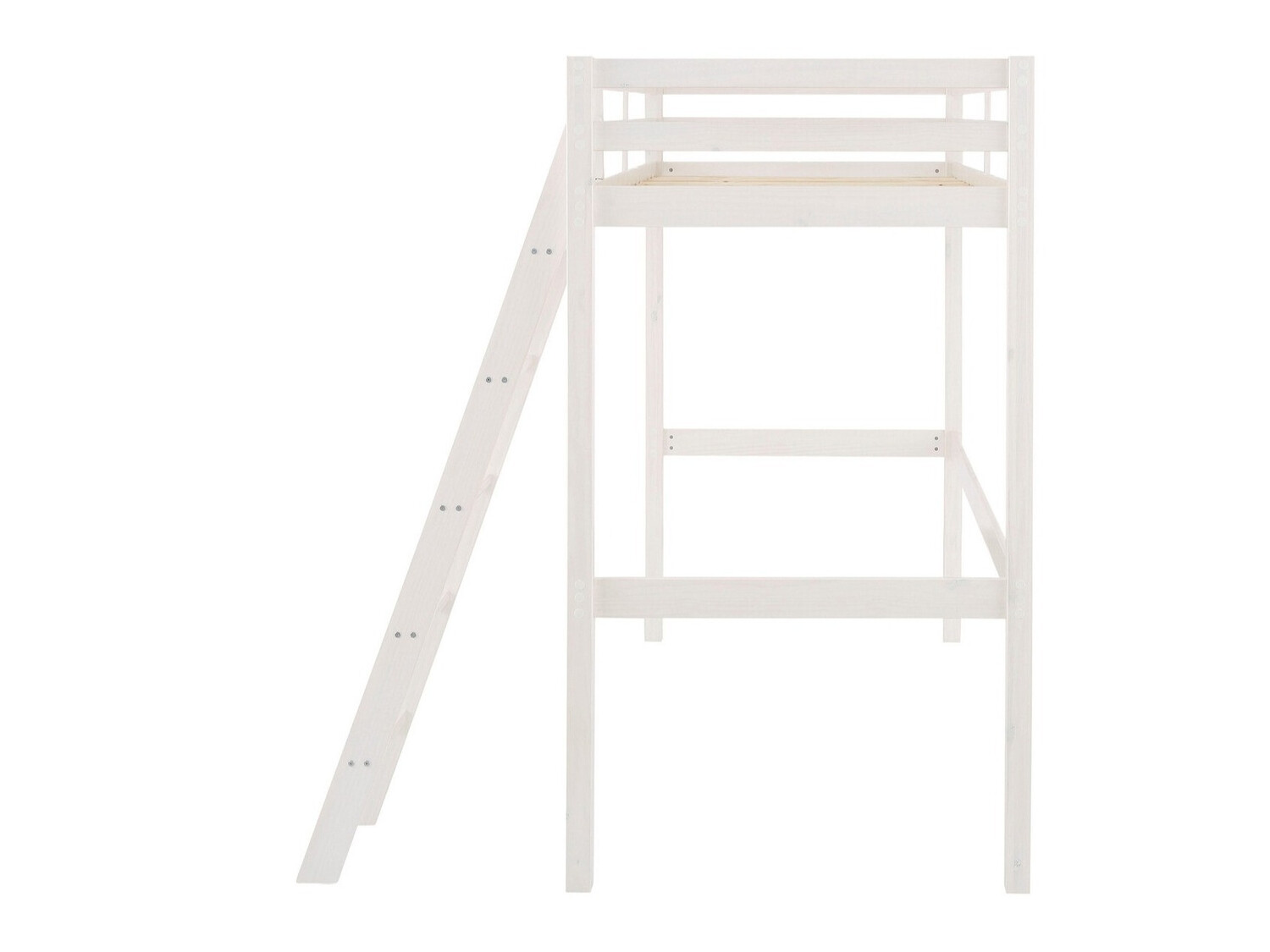 Visoka postelja Ruvfiva 105 (Bela)