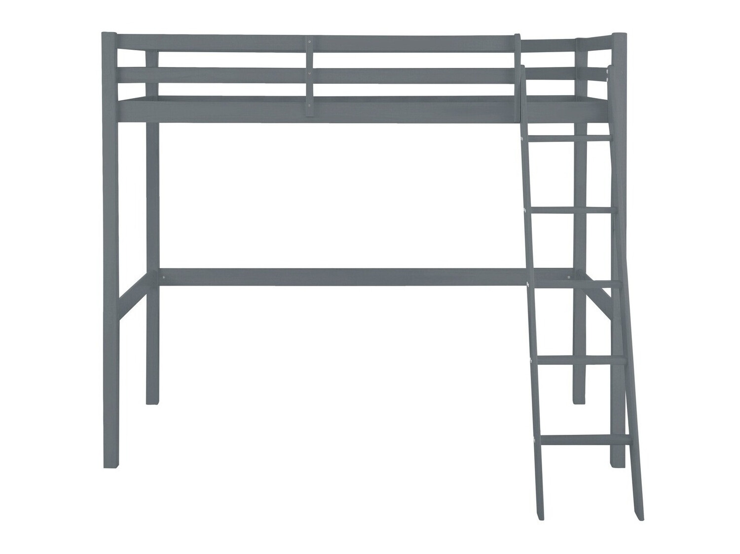 Visoka postelja Ruvfiva 105 (Siva)