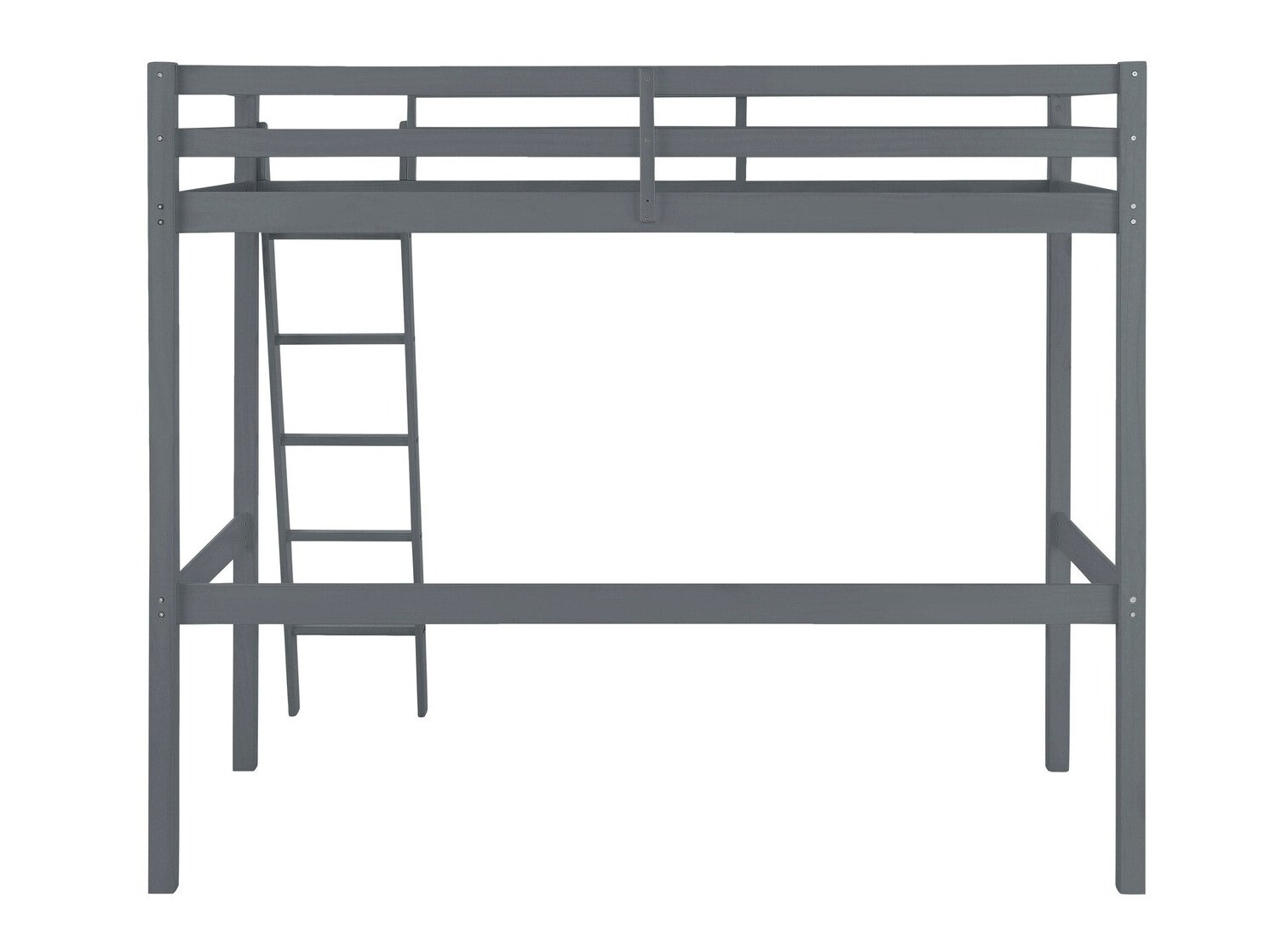 Visoka postelja Ruvfiva 105 (Siva)