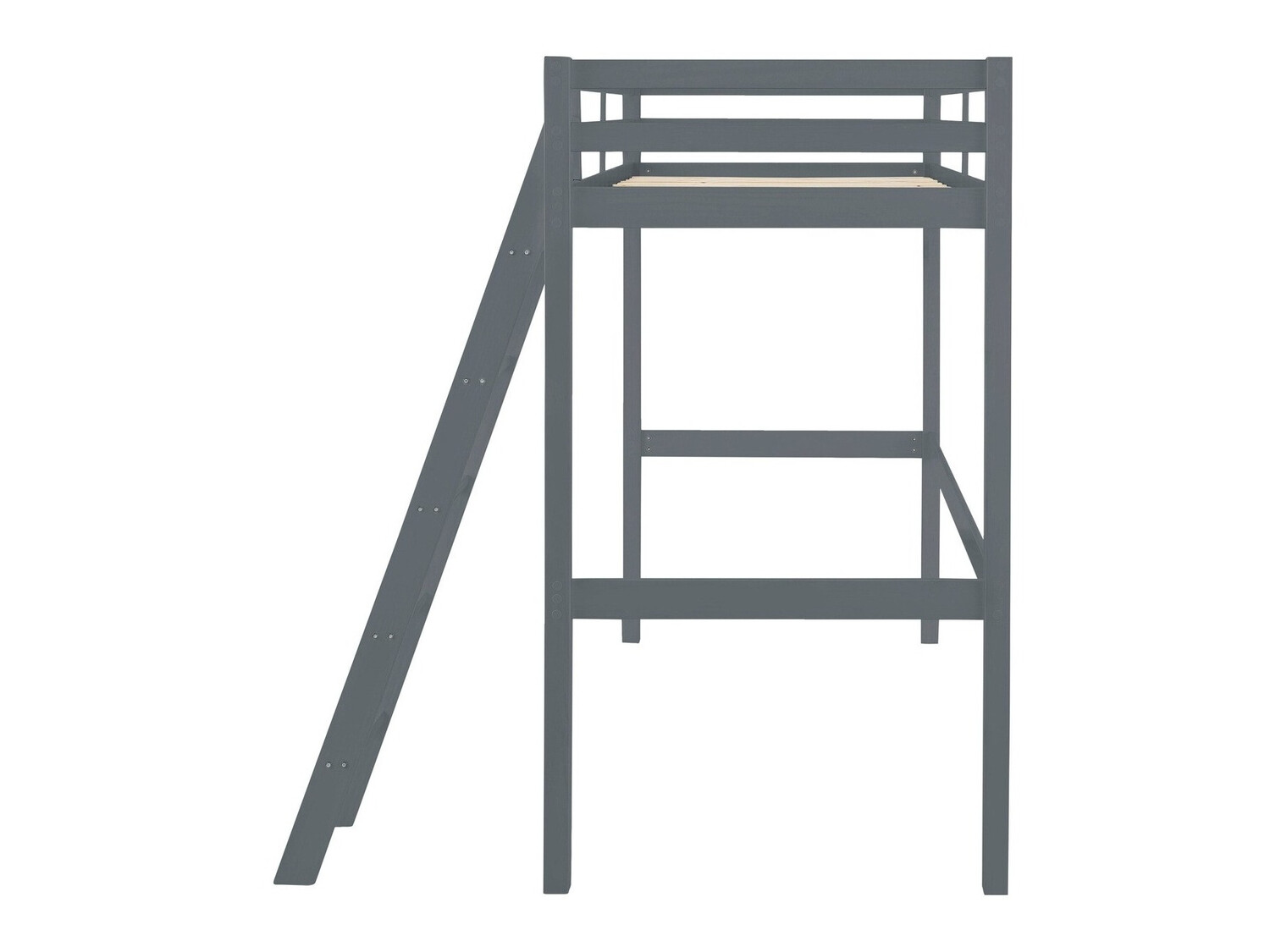 Visoka postelja Ruvfiva 105 (Siva)