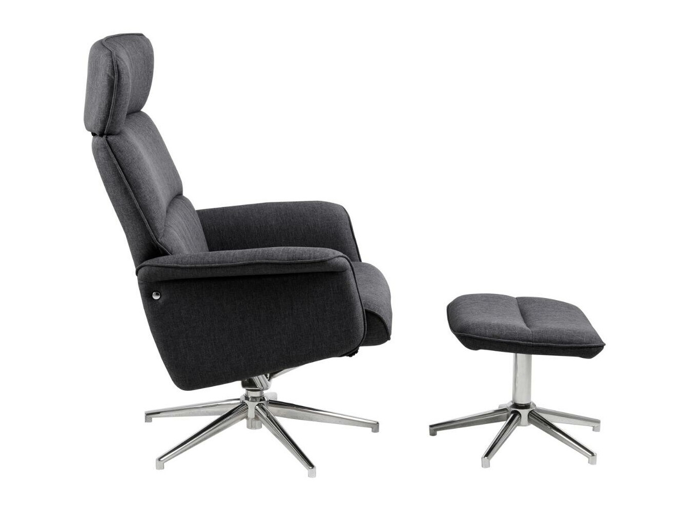 Fotelj Norsica 570 (Temno siva + Srebrna)